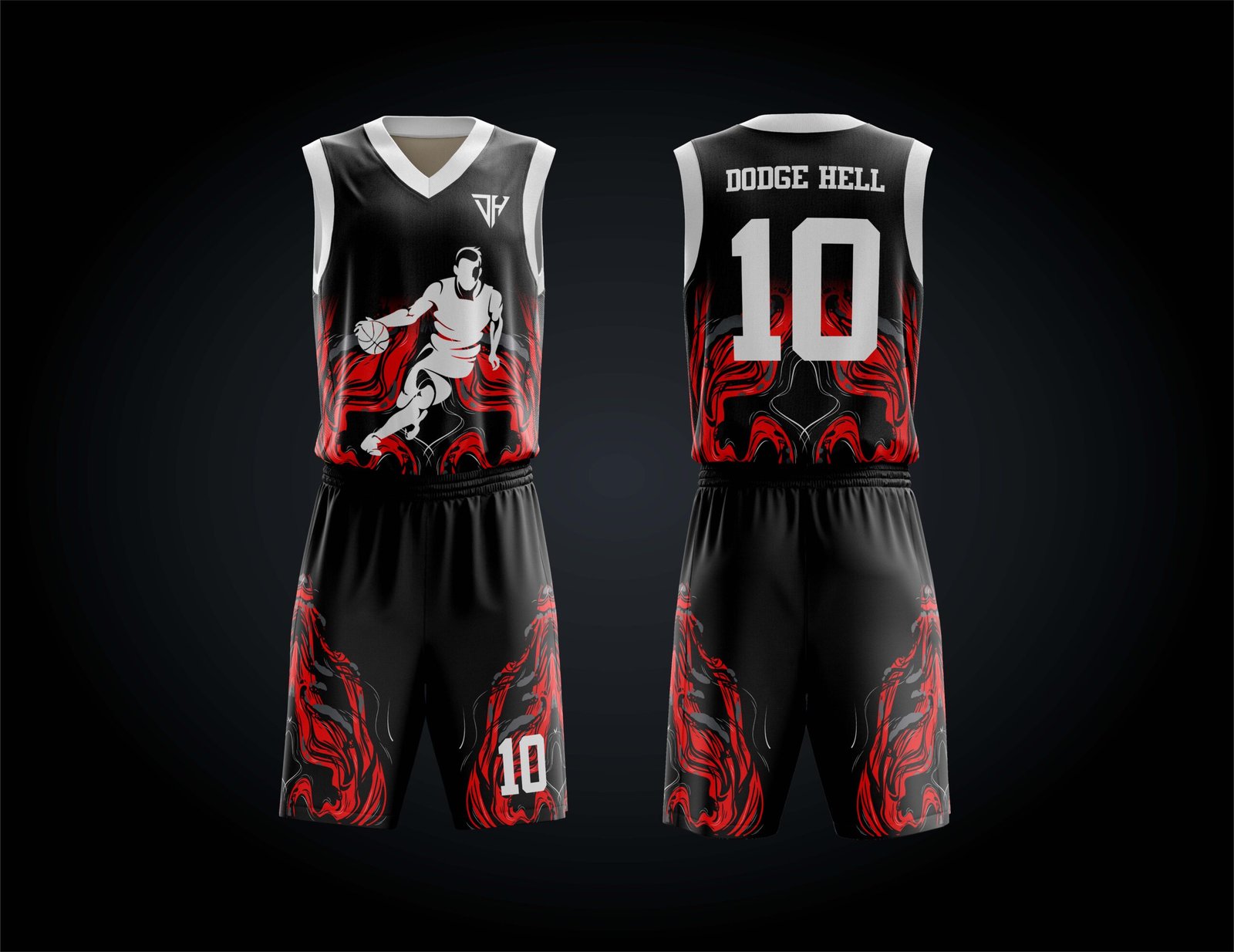 Graphic Player Basketball Uniform